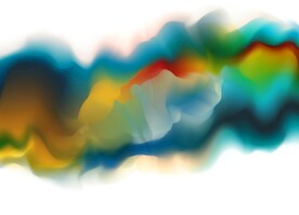 创意水彩抽象艺术画水彩晕染