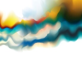 创意水彩抽象艺术画水彩晕染