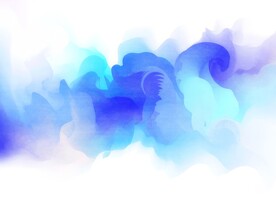 创意水彩抽象艺术画水彩晕染