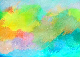 创意水彩抽象艺术画水彩晕染