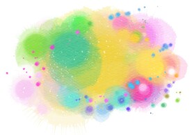 创意水彩抽象艺术画水彩晕染