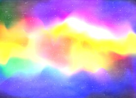 创意水彩抽象艺术画水彩晕染