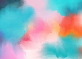 创意水彩抽象艺术画水彩晕染