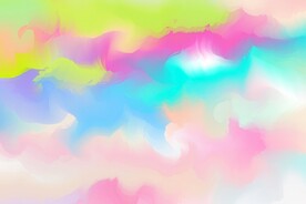 创意水彩抽象艺术画水彩晕染