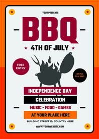 烧烤bbq海报