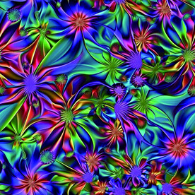 抽象花型