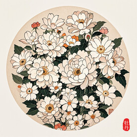 中国风图案花卉中式纹样传统