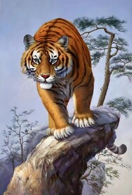 猛虎下山图