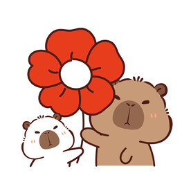  可爱卡皮巴拉  