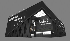 展览3D模型 二面开口