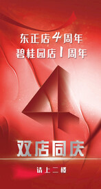 周年庆海报易拉宝