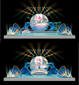 七夕舞台舞美效果图