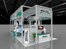 展览3D模型 三面开口