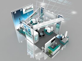 展览3D模型 三面开口