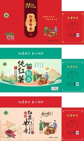 红薯粉条包装平面图
