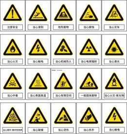黄色警告标志