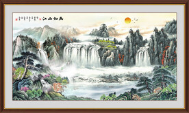 新中式山水画 