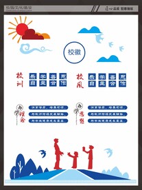 学校三风一训文化墙
