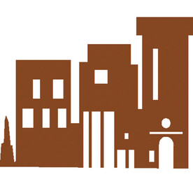 房屋房子屋子建筑卡通手绘轮廓图