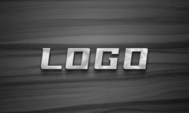 金属logo样机