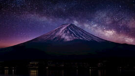 夜色山峰