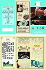 毛肚  牛肚 宣传页  三折页