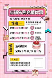 蛋糕粉色海报设计