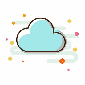 卡通云朵矢量图