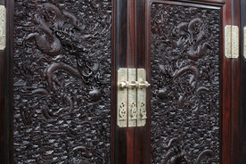 红木明清家具雕刻龙纹