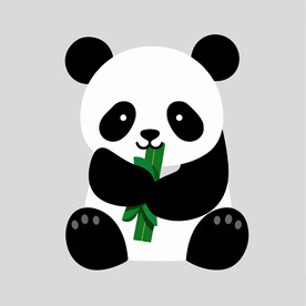可爱卡通熊猫 