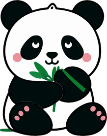 可爱卡通熊猫 