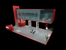 展览3D模型 四面开口 MAX