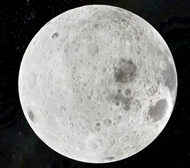 月球表面特写照