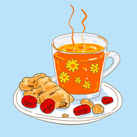  红枣菊花茶 