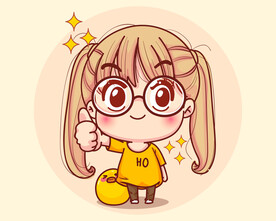 卡通小女孩