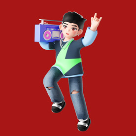 3D动画男孩 