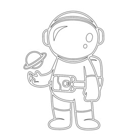 太空人线条