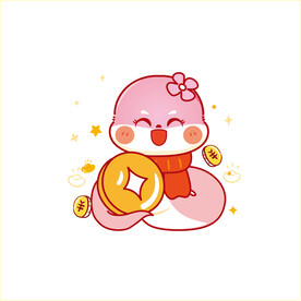 蛇插画卡通