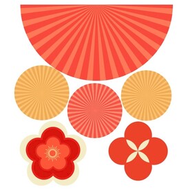 伞 花矢量图