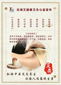 艾灸养生海报