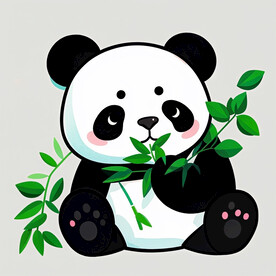  可爱卡通熊猫  