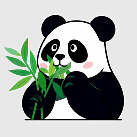  可爱卡通大熊猫