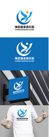 健身俱乐部标识设计