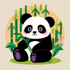 可爱熊猫宝宝 