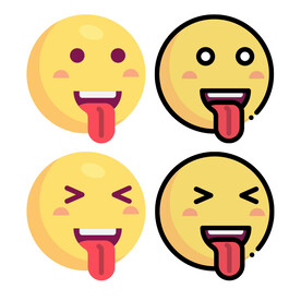 吐舌表情