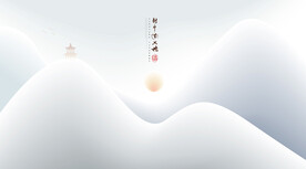 国风水墨禅意背景    