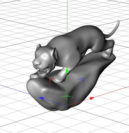 C4D模型 猛虎下山