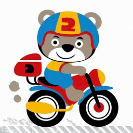 小熊骑单车 