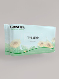 小包湿巾包装样机