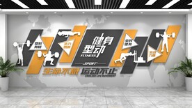健身房文化墙 